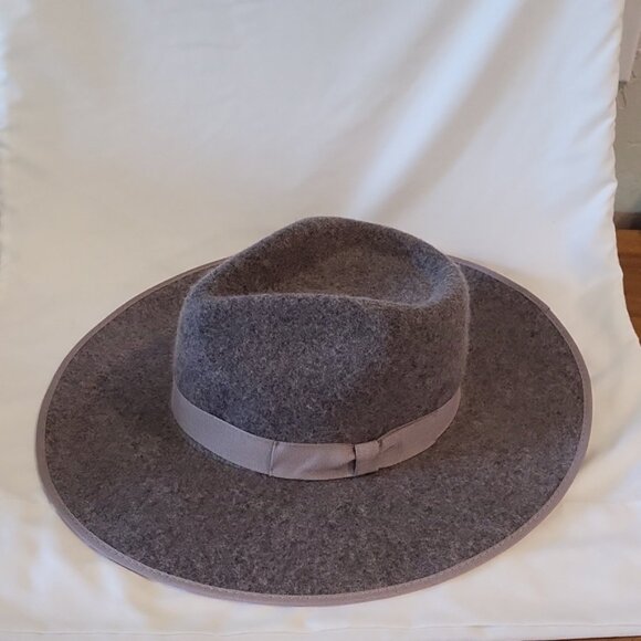 Olive & Pique Grey Barry Felt Panama Hat Adjustable 100% Wool main image 12